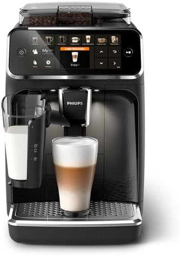 Espressomaschine Serie 5400 EP5441/50– Genießen Sie 12 Getränke, schnell reinigendes LatteGo, intuitives TFT-Display, anpassbare Kaffeeeinstellungen, erstklassiges Küchendesign