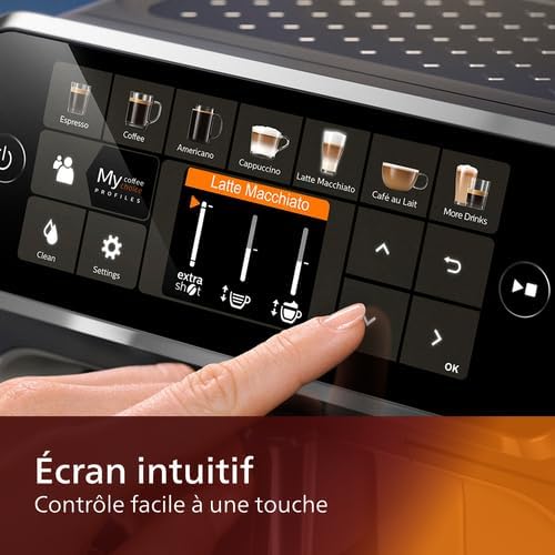 Espressomaschine Serie 5400 EP5441/50– Genießen Sie 12 Getränke, schnell reinigendes LatteGo, intuitives TFT-Display, anpassbare Kaffeeeinstellungen, erstklassiges Küchendesign